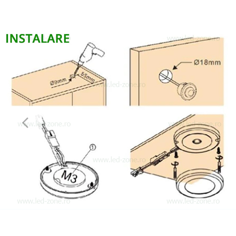 Senzor Miscare Infra Rosu 30W 12V 7 senzor miscare ir 30w 12v 4