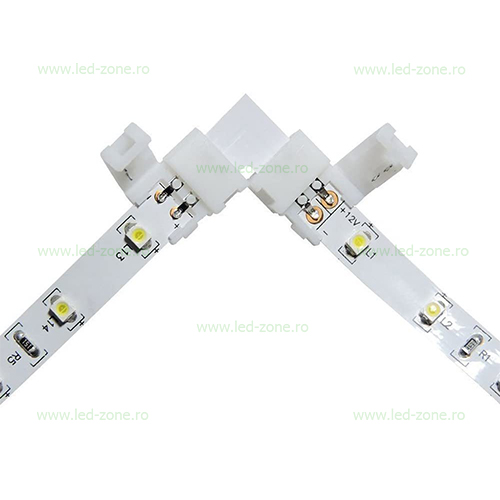 Conector Imbinare 2 Contacte Unghi 90 Banda LED 12V 8mm 6 conector imbinare 2 contacte unghi 90 banda led 8mm 3