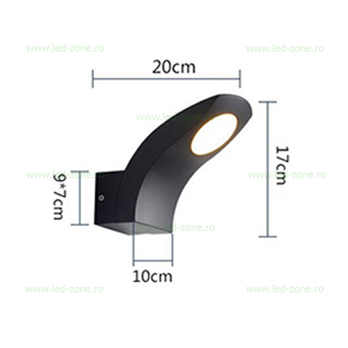 aplica led 10w exterior lz2103 6