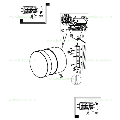 Aplica LED 11W Exterior LZ97303 7 aplica led 11w exterior lz97303 1