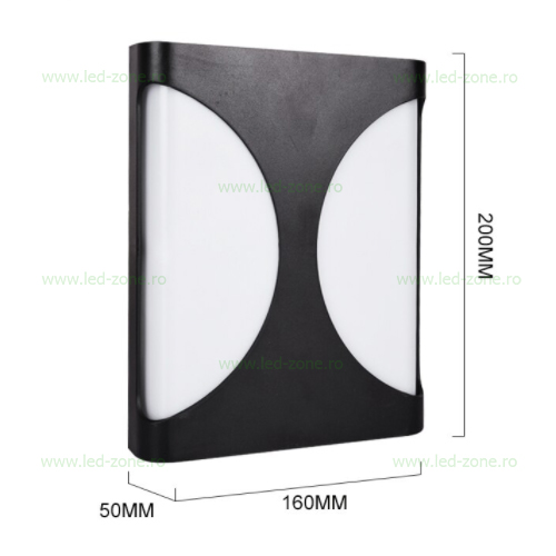 aplica led 20w exterior lz6148 3