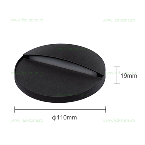Aplica LED 2W Exterior Negru LZ804S 7 aplica led 2w exterior negru lz804s 2