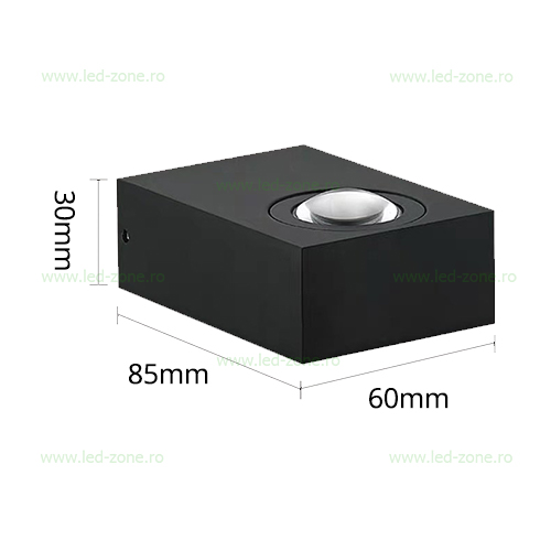 Aplica LED 2W Exterior LZ279-2 5 aplica led 2x2w exterior negru lz279 2 2