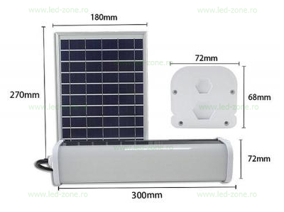 Corp Iluminat LED 30W 30cm cu Panou Solar si Telecomanda 5 corp iluminat led 30w 30cm cu panou solar si telecomanda 3
