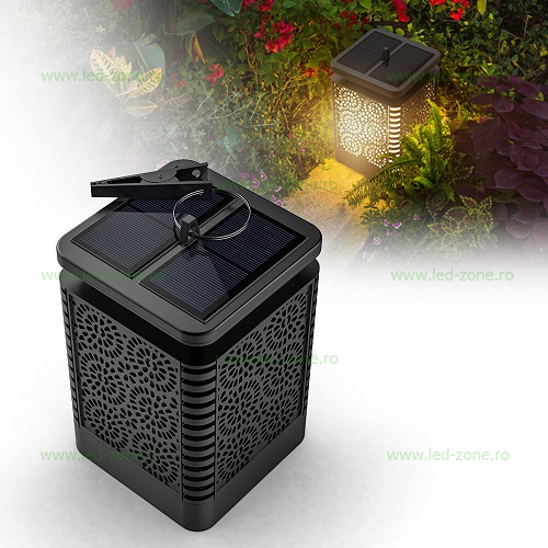 Lampa LED Gradina Solara Flacara XF6002 5 lampa led gradina solara flacara xf6002 2