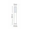 Stalp Gradina E27 50cm DEFNE 4 stalp gradina e27 50cm defne 3