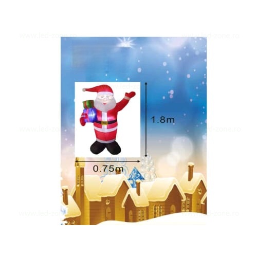 Figurina Gonflabila Mos Craciun 1.8m LZ-9230 3 figurina gonflabila mos craciun 18m lz 9230 1