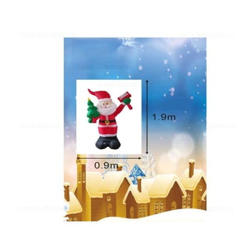 Figurina Gonflabila Mos Craciun 1.9m LZ-9228 3 figurina gonflabila mos craciun 19m lz 9228 1