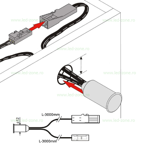Intrerupator ON-OFF Touch Control 30W 12V 6 intrerupator on off touch control 30w 12v p3