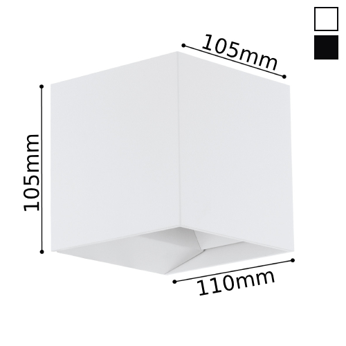 aplica led 7w exterior calpino 4