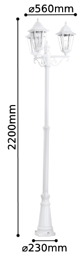 stalp gradina e27 2.2m navedo 4