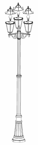 stalp gradina e27 2.2m navedo 5