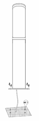 Stalp LED 11W 45cm FIUMICINO 2 stalp led 11w 45cm fiumicino 2