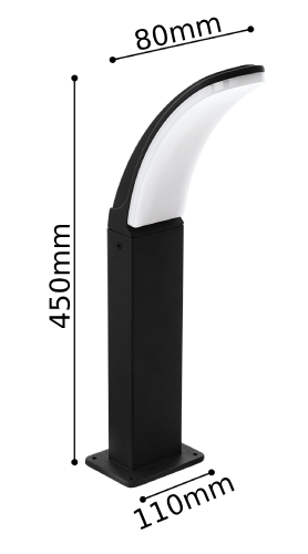 Stalp LED 11W 45cm FIUMICINO 1 stalp led 11w 45cm fiumicino 3