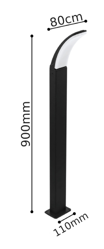 stalp led 11w 90cm fiumicino 2