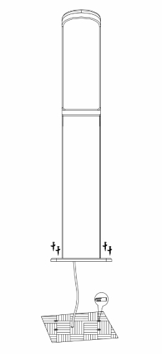 Stalp LED 11W 90cm FIUMICINO 2 stalp led 11w 90cm fiumicino 3