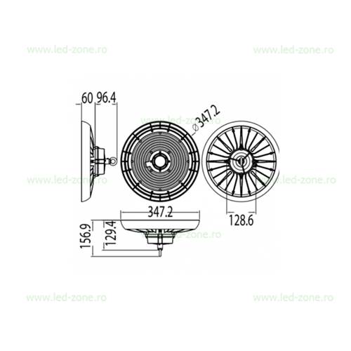 lampa led iluminat industrial 200w ufo cct myra descriere