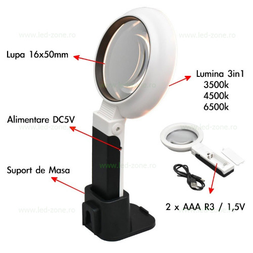 Lupa cu Lumina LED TH-7020A 7 lupa cu lumina led th 7020a 1