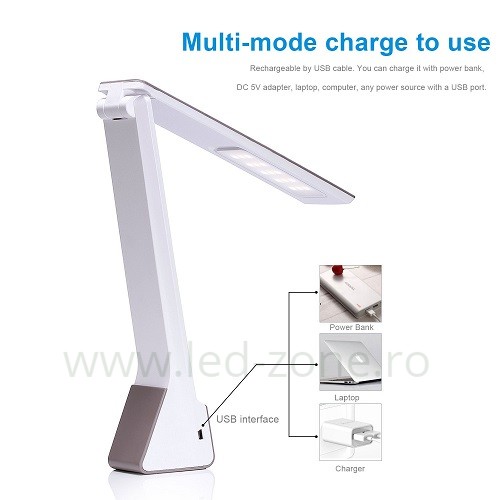 Lampa Birou LED Slim 1.8W 3 Functii LA SECA 7 lampa birou slim 4w touch 3 functii 6