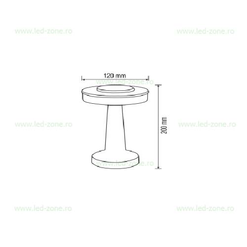 lampa de masa led dimabila 2w cct touch pronto descriere