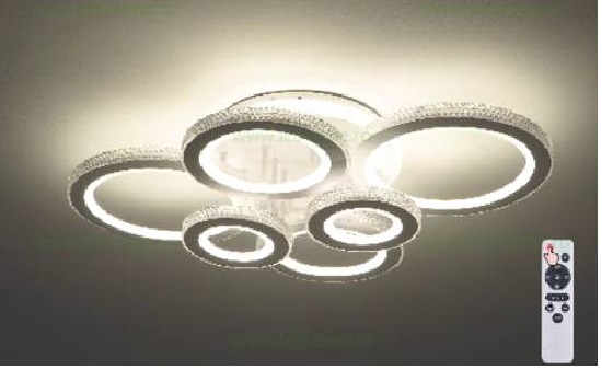 Lustra LED 172W 3 Functii RGB Dimabila cu Telecomanda Cristal LZ600-6 1 lustra led 172w 3 functii rgb dimabila cu telecomanda cristal lz600 6 6