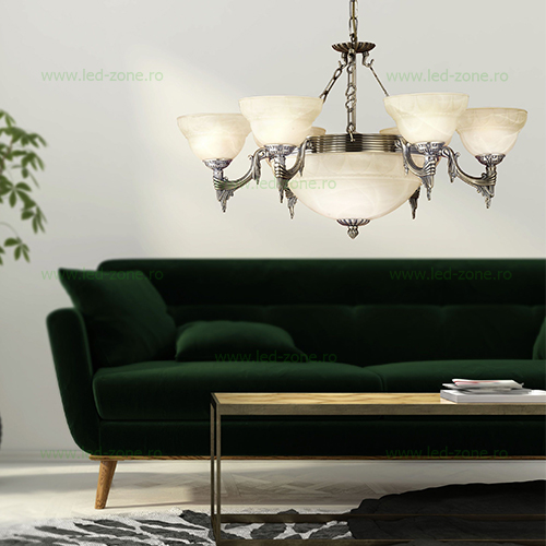 candelabru 9 socluri e14 marbella lz85858 3