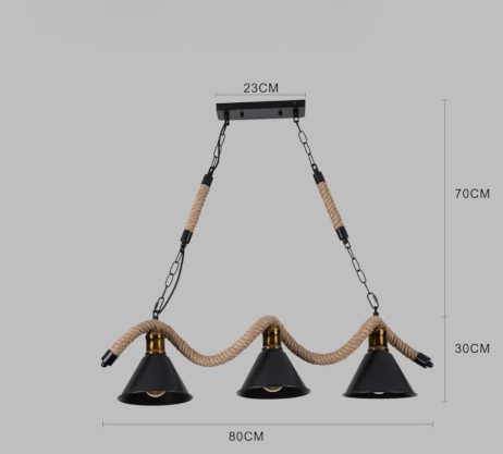 lustra rustic industrial 3 socluri e27 lzsx 3 8