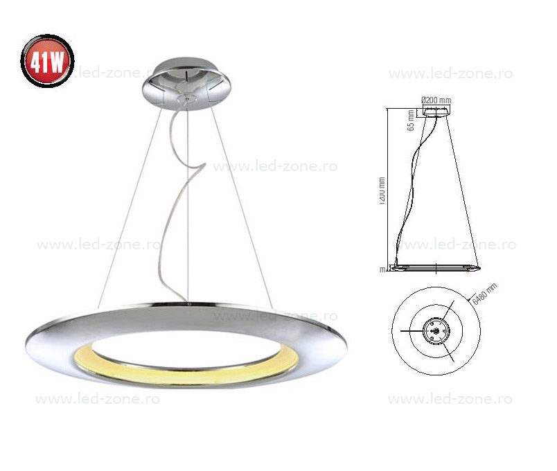 lustra led rotunda lz41c descriere