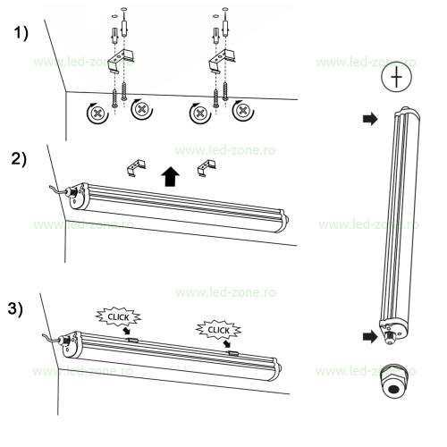 Corp Iluminat LED 30W 60cm IP65 LZ8607 4 corp iluminat led 36w 120cm ip65 lz8974 2