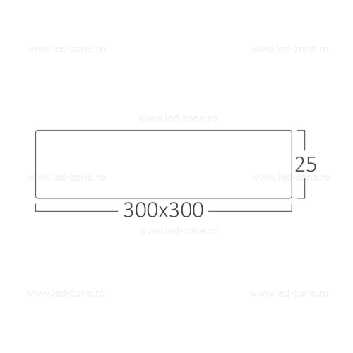 Panou LED 26W Patrat 30x30cm Aplicat CCT 7 panou led 26w patrat 30x30cm aplicat cct 2