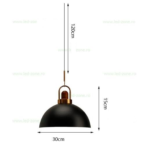 Pendul Soclu E27 Metalic LZ1165-7 6 pendul soclu e27 metalic lz1165 6 7 4