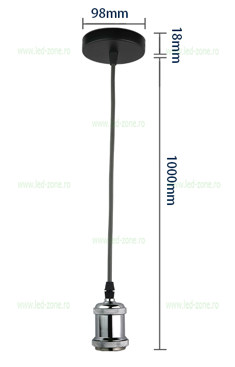 Pendul Soclu E27 Vintage Diverse Culori LZ01 6 pendul soclu e27 vintage diverse culori lz01 p6