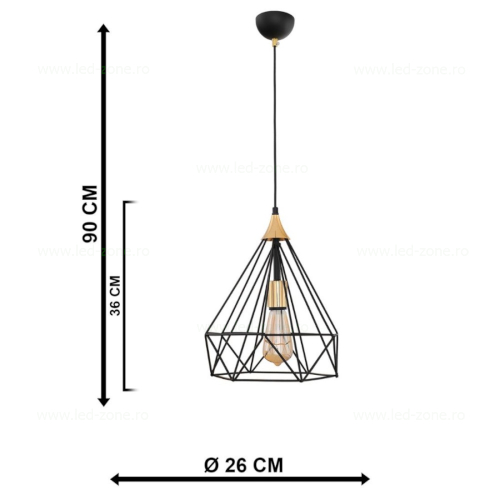 Pendul Soclu E27 Vintage LZ75D041 4 pendul soclu e27 vintage lz75d041 1