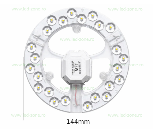 kit led plafoniera 24w rotund lz3876 3