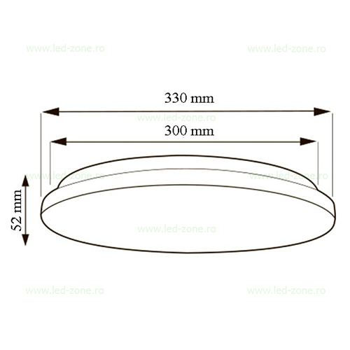 Plafoniera LED 24W Rotunda Slim Electron 1 plafoniera led 24w rotunda slim electron 1