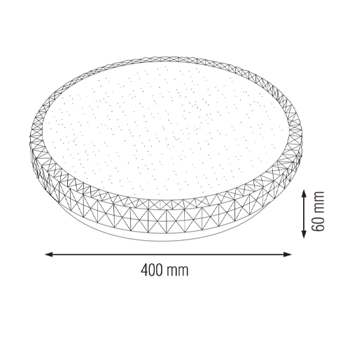 Plafoniera LED 36W Rotunda Ghost 4 plafoniera led 36w rotunda ghost 1