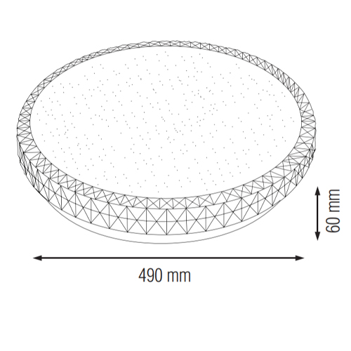 Plafoniera LED 48W Rotunda Ghost 4 plafoniera led 48w rotunda ghost 1
