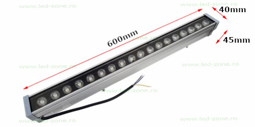 Proiector LED 18W 220V Liniar 60cm RGB Telecomanda 4 proiector led 18w 220v liniar 60cm 2
