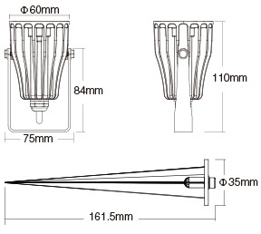 Spot LED Exterior 6W Smart RGBCCT 4 proiector led 6w smart rgb 3 functii cct 3