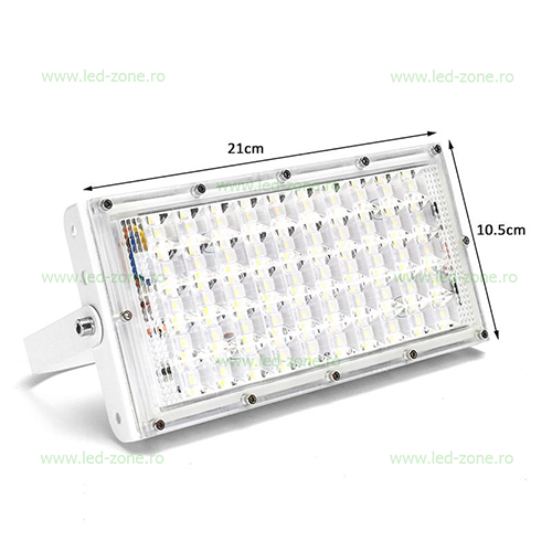 Proiector LED 50W Slim Modular 6 proiector led 50w slim smd2835 alb 4