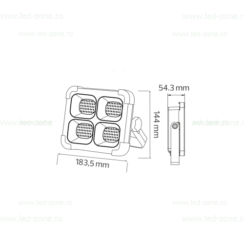 Proiector LED 200W Solar Police TURBO 3 CCT 6 proiector led 200w solar police cct 3