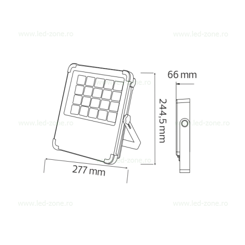 proiector led 800w solar police cct 2