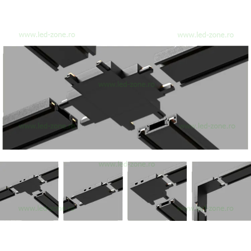 Sina Magnetica Aplicata 1.5m Ultra Slim 7 sina led magazin magnetic aplicat ultra slim 2