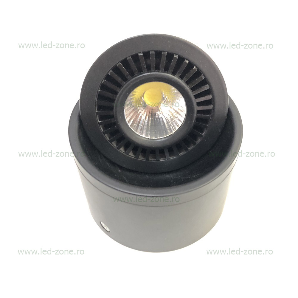 spot led magazin 7w aplicat mobil cob negru xq025 1