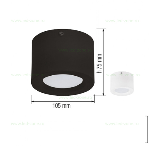 Spot LED 5W Rotund Aplicat Diverse Culori 4 spot led 5w rotund aplicat diverse culori 1