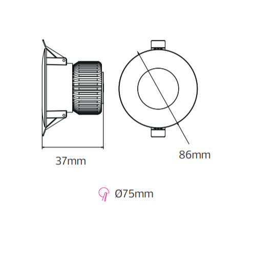 Spot LED 10W Rotund Alb Lucia 4 spot led 10w smd rotund mobil alb 1