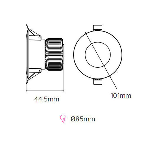 Spot LED 15W Rotund Alb Lucia 4 spot led 15w smd rotund mobil alb 1