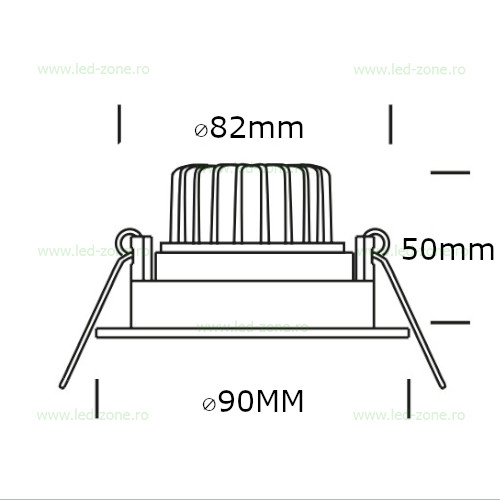 Spot LED 3x1W Rotund Mobil Auriu 220V 1 spot led 3x1w rotund mobil auriu 220v 2