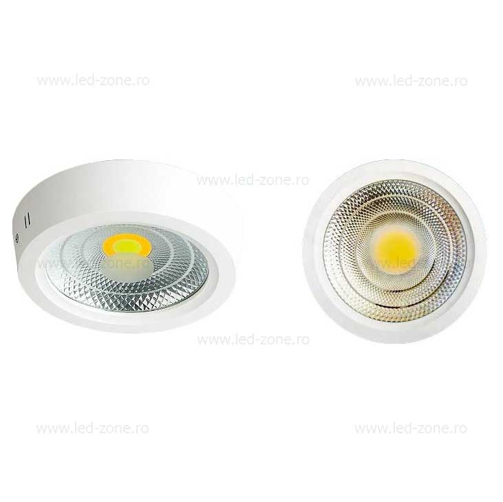 spot led 15w cob rotund alb aplicat 2