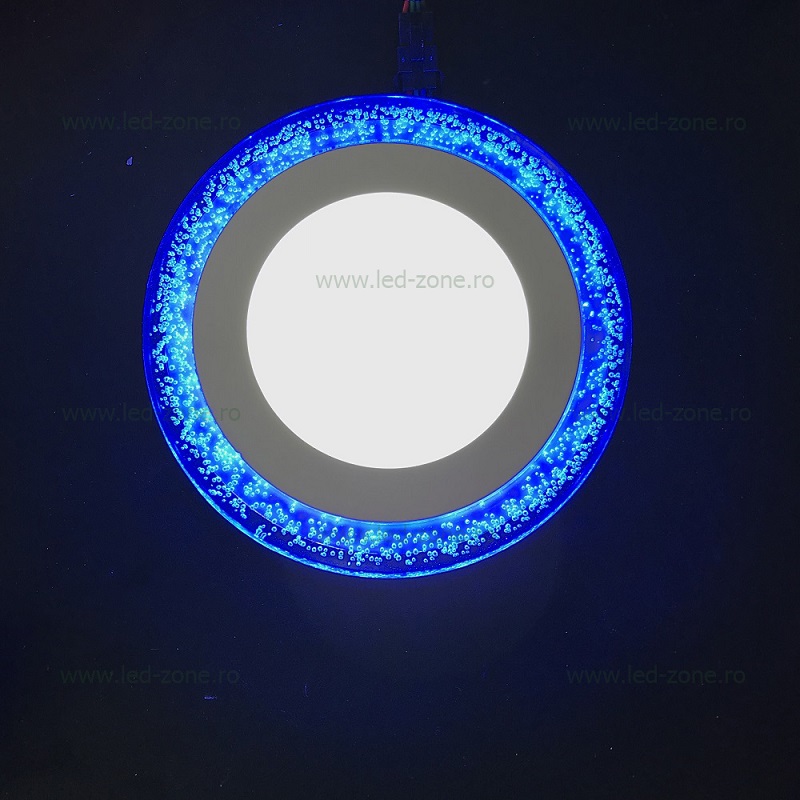 spot led 6w 9w 16w 24w rotund alb rece contur color 4